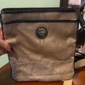 Coach Tan Signature Crossbody Bag